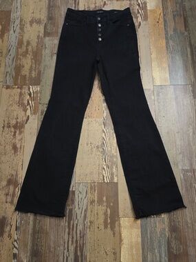 Judy Blue Denim Jeans Blsck Wide Leg Womens Size 7/28